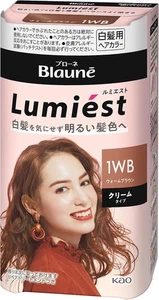 Kao Blaune Lumiest Colore Capelli, 1WB Tipi di Crema Marrone Caldo 108g dal Giappone - Foto 1 di 8