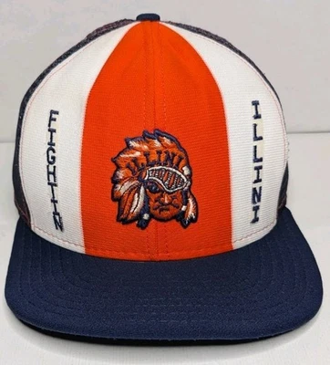 Vintage Fighting Illini Chief Illiniwek AJD Lucky Stripes Trucker Snapback Hat - Image 1 of 4