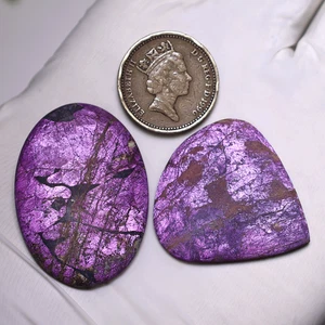 2 PIEZAS Palmeras Purita Cruda • Piedra Escudo Violeta Audaz • Gema de Protección Feroz - Imagen 1 de 11