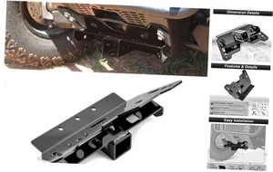 2" Front Towing Receiver Hitch Heavy Duty Steel Compatible with Polaris Ranger  - Picture 1 of 6