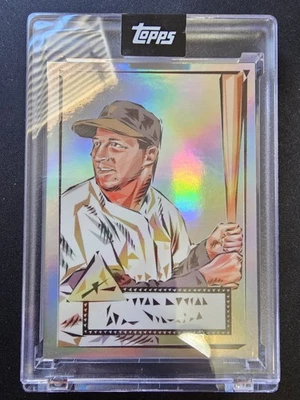 Topps X 1952 2022 por Naturel arte encapsulado #A-8 lámina de perlas Stan Musial/52 SSP Foto 1 de 2