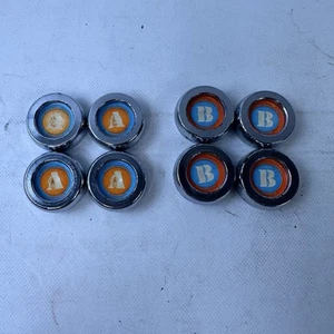 Set Of 8 C.G. Wood Co Vintage Metal Shuffleboard Pucks 4.8oz Each - Imagen 1 de 11