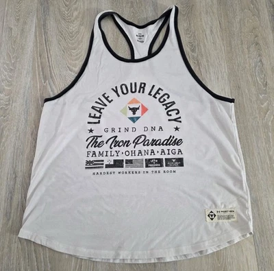 Camiseta sin mangas Under Armour Project Rock Iron Paradise deja tu legado XXL 2XL suelta Foto 1 de 4