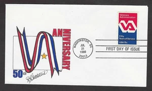 #1825 15c Veterans Administration 50th Anniv - RLG FDC - Picture 1 of 2