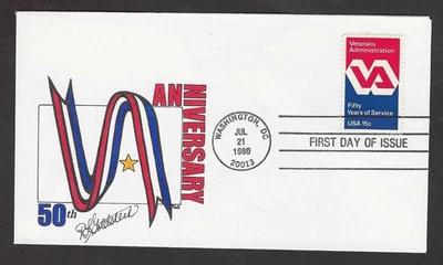 #1825 15c Veterans Administration 50th Anniv - RLG FDC - Image 1 of 2