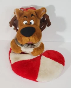 Vintage Scooby Doo Reindeer Singing Christmas Stocking Plush Fleece 3D Working - Picture 1 of 4