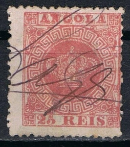 Angola, Af. 4 D. 12 3/4 (papel grueso/espesso) usado CV 100,00€/$116,25 - Imagen 1 de 2