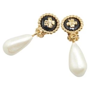 CHANEL Rundklee Kunstperlen Ohrring Damen 【Gebraucht】 - Bild 1 von 6
