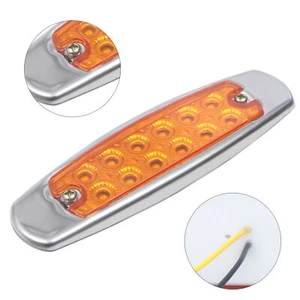 20x 12 LED Amber Side Marker Lights Car Truck Trailer For Peterbilt Indicator US - Picture 1 of 21