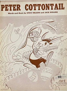 Partituras de colección Peter Cottontail de Steve Nelson y Jack Rollins 1950 - Imagen 1 de 3