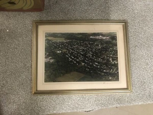 Original Sherrill NY Skyline Aerial View Photograph Oneida Community 21x16 - Picture 1 of 6