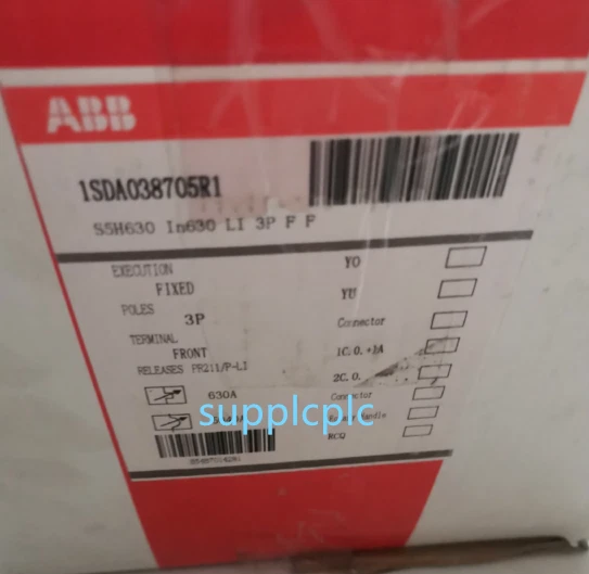 ABB S5H-630A S5N630R500 circuit breaker 1SDA038705R1 fast shipping#DHL or FedEx - Image 1 of 1