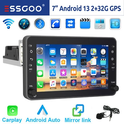 Per Alfa Romeo 159 Spider Brera 7" Android 13 Autoradio Carplay GPS WIFI RDS USB - Immagine 1 di 4