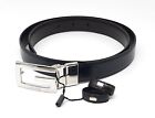 Gucci Leather Belt Women's G logo buckle Unused reversible Size 80/32 Authentic