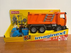 2011 Fisher Price Imaginext Construction Site Expansion Set Dumptruck w/ Figures - Picture 1 of 9