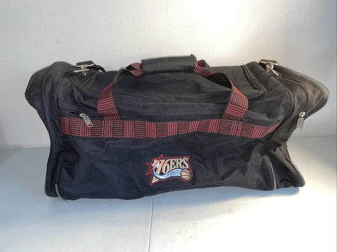Philadelphia 76ers Sixers Vintage Large Duffle Duffel Gym Overnight Shoulder Bag Cover