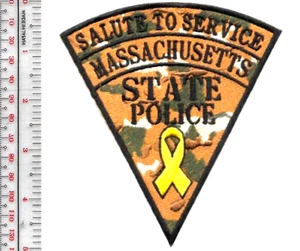 Massachusetts State Police Salute to Service Veterans gelbe Bänder KEIN TARIF - Bild 1 von 1