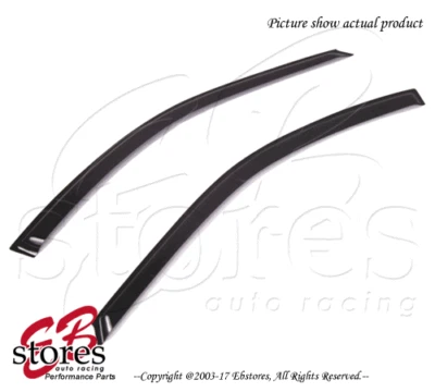 Paraseras de ventana JDM negras profundas montadas en el exterior 2 un. para Acura Integra 1994-2001 Foto 1 de 4