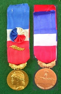 French Gold Medal of Honour for the Ministry Labour Médaille d’Honneur FREEPOST - Picture 1 of 3