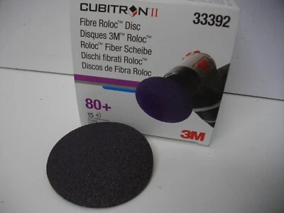 3M 33392 Cubitron II 3" sanding disc 80+ Grit box of 15 each - Image 1 of 4