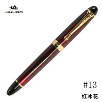 #3  Jinhao X450 Luxury Metal Gold Clip Fountain Pen Push Fine Nib 0.5mm Gift New