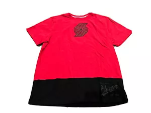 UNK Mens Red Black NBA Portland Trailblazers EST. 1970 Short Sleeve T-Shirt XL - Picture 1 of 10