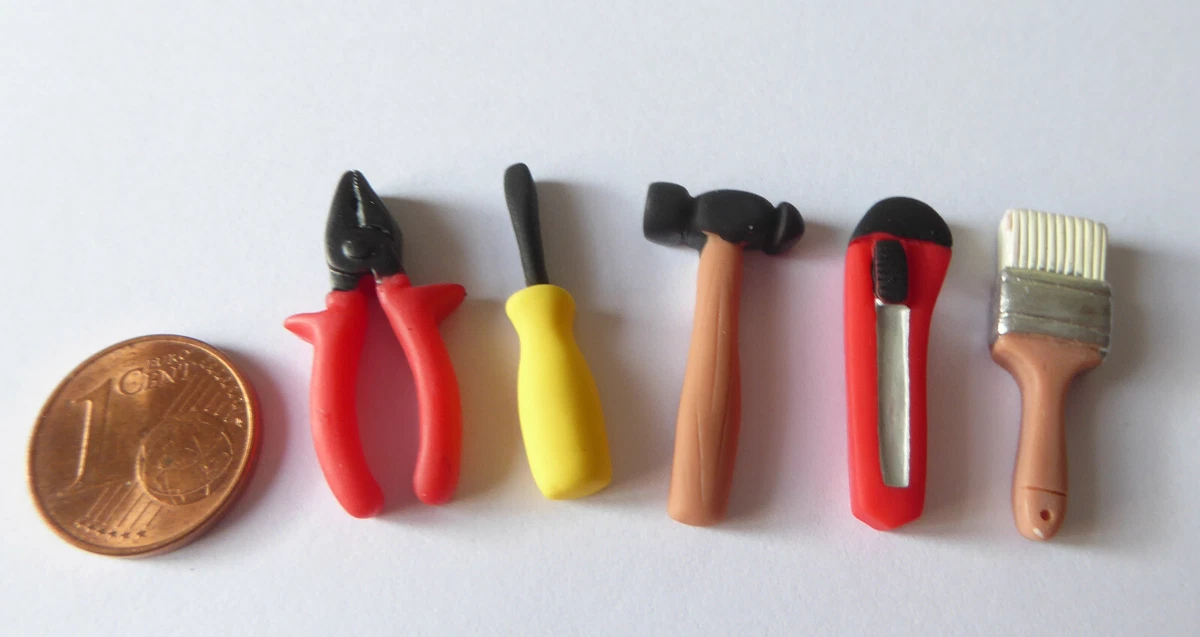 Mini-Werkzeug-Set Für Puppenhäuser & Wichtelstuben, 6-teilig, Ca. 2 Cm – DIY Deko Für Miniwelten, Geschenkgutscheine