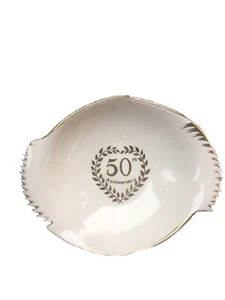 Royal winton grimwades England dish, Royal 50th anniversary,gold trimmed dish - Picture 1 of 4