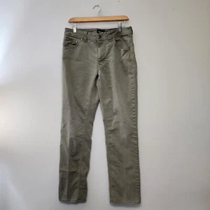 Marmot Chino Pants Men's 32 Green Hiking Distressed Paint Splatter - Picture 1 of 16