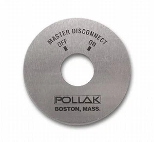 ON OFF Aluminum Face Plate for Lever Master Disconnect Switch Pollak 51-303 - Bild 1 von 2