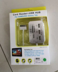 Card Reader + USB HUB for SAMSUNG GALAXY TAB - Picture 1 of 3