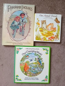 3 Vtg Hb Picture Books. Pop Up by Ernest Lister + 2 Revolving Picture Books. - Picture 1 of 7