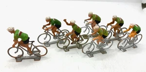 44356 COFALU / PLASTIQUE / TOUR DE FRANCE / LOT 7 CYCLISTES EQUIPE D ITALIE 1/32 - Picture 1 of 2