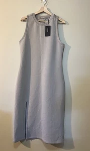 Vestido Abercrombie YPB neoKNIT Buceo Sin Forro Columna Midi Beige Grande - Imagen 1 de 12