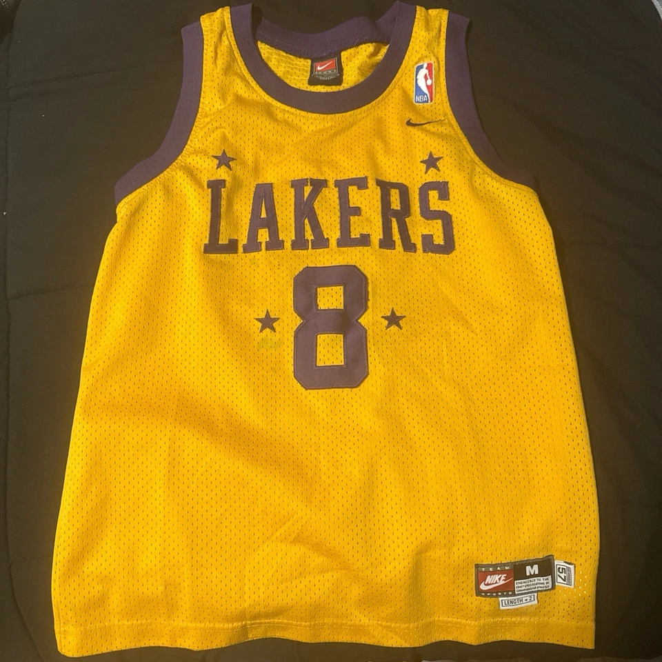 Camiseta deportiva vintage Nike Rewind KOBE BRYANT #8 Los Angeles LA Lakers juvenil grande Foto 1 de 4
