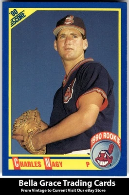 1990 Score Charles Nagy #611 Cleveland Indians MLB béisbol Foto 1 de 2