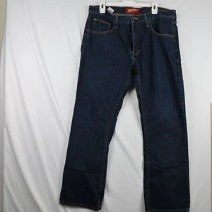 Jeans Arizona Jeans Uomo 36x30 Blu Denim Stivali Originali Taglio Dritto Vestibilità Classica - Foto 1 di 13