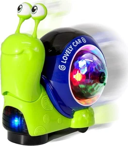 Luminous Crawling Snail Toy for Baby Walking Toddler 1-3 4 5 6 Years, Green - Picture 1 of 6