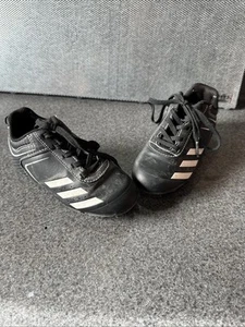 Adidas Kids Boys Rundown ABBC21 Lace Up Baseball Cleats Black White Size 10 - Picture 1 of 13