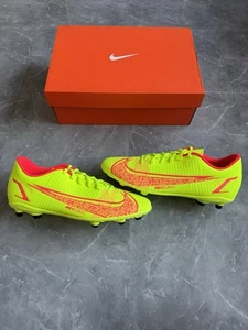 Nike Vapor 14 Club FG | Volt/Bright Crimson | Größe 9 | Brandneu - Bild 1 von 6