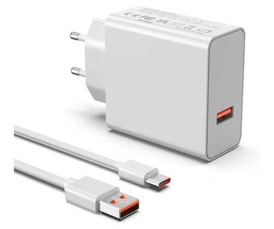 Cargador Rápido 120W para Xiaomi, Carga Turbo Hypecharge con Cable USB C 1M 6A - Imagen 1 de 4