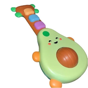 Skip Hop Avocado Guitar Infant Battery Learning Toy Lights Up Plays Music - Picture 1 of 4