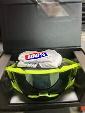 100% Armega Nuclear Citrus Goggles With Tear Offs