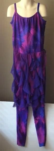 Costume Gallery Child TIE DYE UNITARD Leotard CL Large DANCE Movement Lyrical - Picture 1 of 3