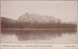 Postcard Old Man Rock Yukon River Fairbanks Alaska AK - Picture 1 of 2