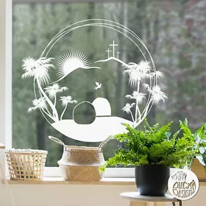 Dizzy Duck Easter Window Sticker - Empty Tomb Easter Story Ring Decal Cling - Picture 1 of 4