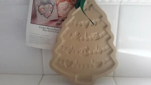 Vintage CHRISTMAS TREE Brown Bag Cookie Art Mold 6.5" with Recipe booklet New - Picture 1 of 7