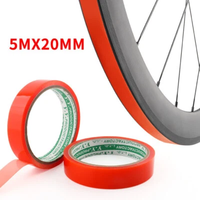 2/3/5Roll Red Tubular Tire Tape 5m Road Bike Tubular Rim Tape Adhesive Glue Tape - Imagen 1 de 4