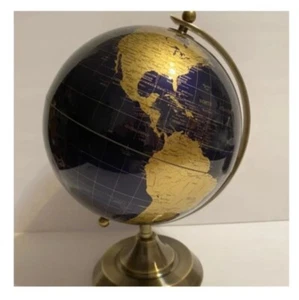 World Globe Learning Earth Map Vintage Geographic Globe w/Stand Desk Decor - Picture 1 of 4