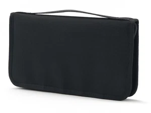MUJI Polyester Reisepassetui mit Klarsichtfach schwarz 23,5x13x2,5 cm - Bild 1 von 4